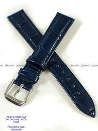 Skórzany pasek do zegarka Pacific W75.12.5.5, 12 mm, Niebieski