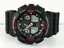 Zegarek Casio G-Shock GA-100-1A4ER Męski, Kwarcowy, Wskazówkowo-Elektroniczny