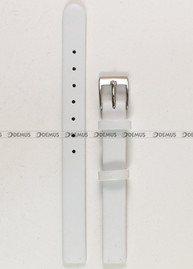 Skórzany pasek do zegarka Obaku V146LCIRW, 10 mm, Biały