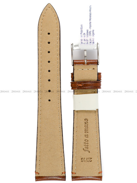 Wodoodporny Pasek do zegarka skórzany - Morellato A01X6122E40041CR20 - 20 mm