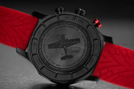 Vostok Europe Jurgis Kairys "UNLIMITED AEROBATICS" VK68-592C775B Zegarek Męski - Limitowana Edycja - Bransoleta mesh oraz dodatkowy pasek silikonowy w zestawie