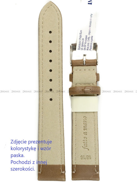 Pasek skórzany do zegarka - Morellato Kahlo A01X6022E23038CR20 - 20 mm