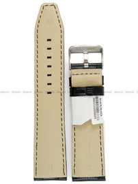 Pasek skórzany do zegarka - Rochet Indiana 5590891 - 22 mm - Czarny