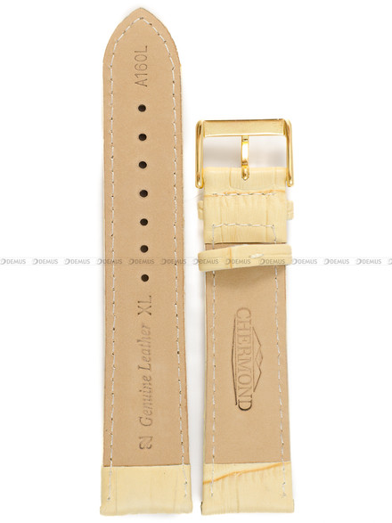 Pasek skórzany do zegarka - Chermond A160L.22.7-G-XL - 22 mm