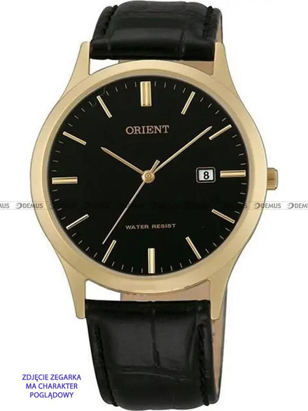 Skórzany pasek do zegarka Orient UDDGBGB, 20 mm, Czarny