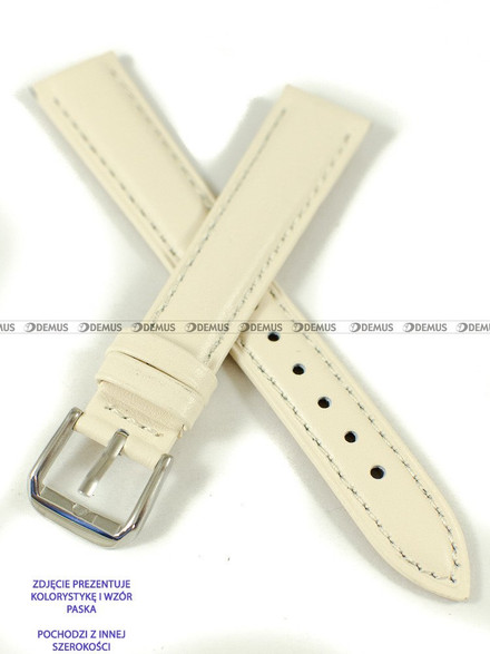 Skórzany pasek do zegarka Pacific W94.14.71.71, 14 mm, Beżowy