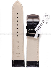 Skórzany pasek do zegarka Horido 0182.01.22S, 22 mm, Czarny