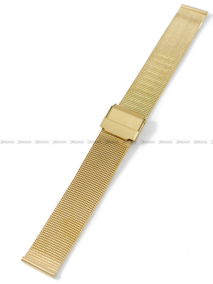 Bransoleta mesh do zegarka - Pacific MS-04-30-16MM - 16 mm - złota
