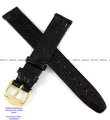 Pasek skórzany z krokodyla do zegarka - Hirsch Prestige Croco 02208150-1-12 - 12 mm