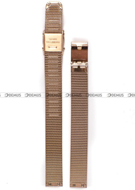 Pozłacana, siateczkowa (mesh) bransoleta do zegarka Obaku V146LVWMV, 10 mm, różowe złoto