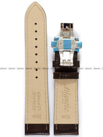 Pasek do zegarka skórzany Atlantic - SKORA BRAZ KROK-M 22SM - 22 mm - z zapięciem motylkowym