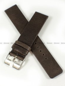 Skórzany pasek do zegarka LAVVU LSCUC20, 20 mm, Brązowy