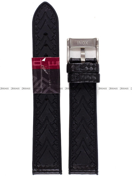 Pasek silikonowo-karbonowy do zegarka - Diloy 400.20.1 - 20 mm