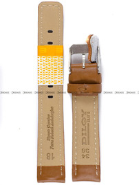 Skórzany pasek do zegarka Diloy 367.18.3, 18 mm, Brązowy