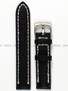 Skórzany pasek do zegarka Pacific W24.20.1.7, 20 mm, Czarny