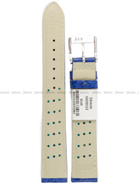 Pasek skórzany do zegarka - Rochet Buffalo 5020512 - 16 mm - Niebieski