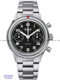 Bransoleta stalowa do zegarka Hanhart 417 ES 1954 39 mm - Srebrna - 9920.6428-73