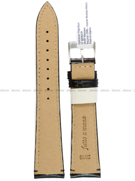 Wodoodporny Pasek do zegarka skórzany - Morellato A01X6122E40019CR20 - 20 mm