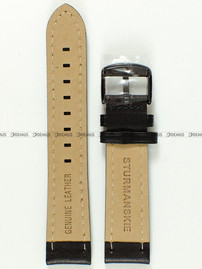 Skórzany pasek do zegarka Sturmanskie Arctic 682, 20 mm, Czarny