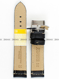 Skórzany pasek do zegarka Diloy P354.20.1, 20 mm, Czarny