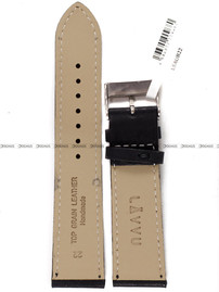 Skórzany pasek do zegarka LAVVU LSAUB22, 22 mm, Czarny