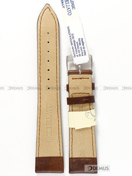 Skórzany pasek do zegarka Morellato A01X4219A97040CR20, 20 mm, Brązowy