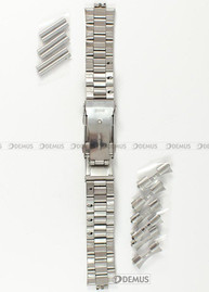 Stalowa bransoleta do zegarka Condor CC220, 20 mm, 22 mm, 24 mm, Srebrna