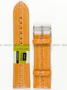 Skórzany pasek do zegarka Diloy P266.24.12, 24 mm, Brązowy