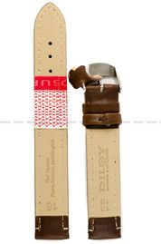 Skórzany pasek do zegarka Diloy 77.16.2, 16 mm, Brązowy