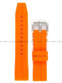 Silikonowy pasek do zegarka Vostok VE-Almaz-22-Silicon-Orange, 22 mm, Pomarańczowy