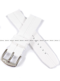 Pasek silikonowy biały do zegarka Vostok Europe Expedition 6S21-595A642 - 24 mm