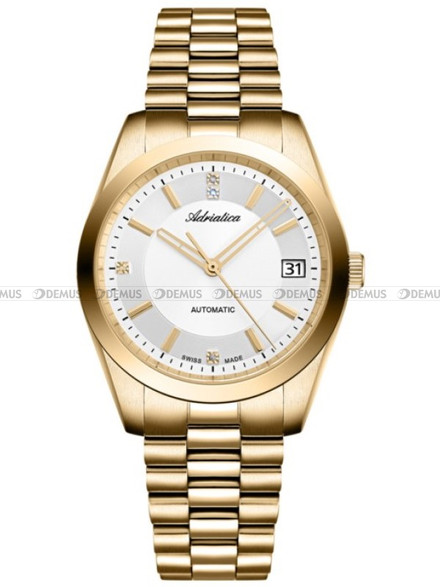 Zegarek Damski Automatyczny z Diamentami Adriatica A3802.1113AD - W zestawie rotomat