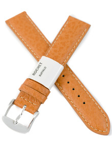 Pasek skórzany do zegarka - Rochet Buffalo 5020614 - 18 mm - Brązowy