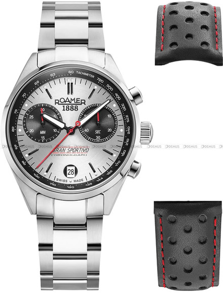 Zegarek Męski Roamer Gran Sportivo 978818 41 85 21 - Dodatkowy pasek w zestawie