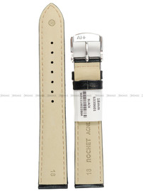 Pasek skórzany do zegarka - Rochet Screen 6330601 - 18 mm - Czarny