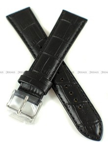 Skórzany pasek do zegarka Orient UL002012J0, 21 mm, Czarny