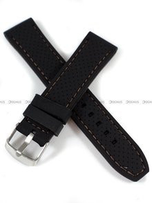 Silikonowy pasek do zegarka Demus PGS6.20.1.2, 20 mm, Czarny