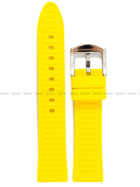 Pasek silikonowy żółty do zegarka Vostok Europe N-1 Rocket NH35A-125A747 - 20 mm