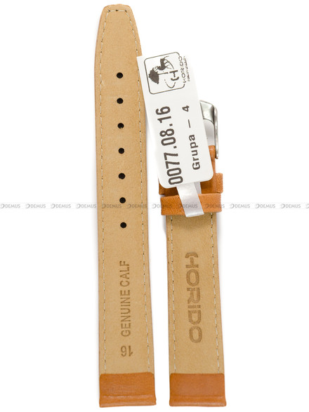 Pasek skórzany do zegarka - Horido 0077.08.16S - 16 mm