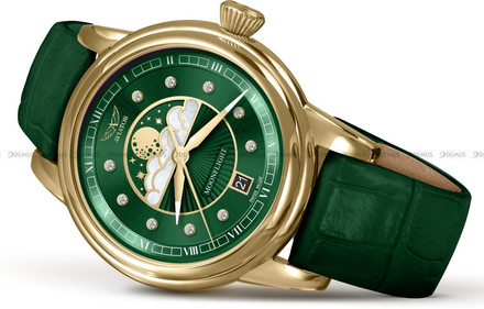 Zegarek Damski Aviator Douglas MoonFlight Diamonds Edition V.1.33.1.391.4 PL - Polska Edycja - Limitowana Edycja