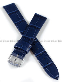 Skórzany pasek do zegarka Aviator Aviator V.1.33.0, 16 mm, Niebieski