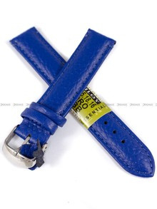 Skórzany pasek do zegarka Diloy P205.18.16, 18 mm, Niebieski