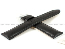 Skórzany pasek do zegarka Hirsch 04302050-2-20, 20 mm, Czarny