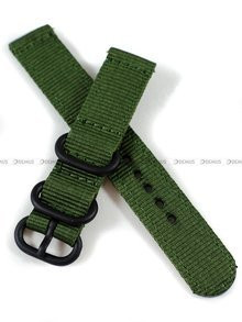 Nylonowy pasek do zegarka Nato PND2.18.3, 18 mm, Zielony