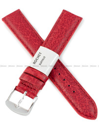 Pasek skórzany do zegarka - Rochet Buffalo 5020605 - 18 mm - Czerwony