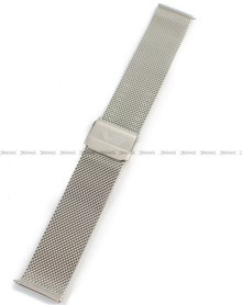 Siateczkowa (mesh) bransoleta do zegarka Vostok VE-Undine-20-Silver-mesh, 20 mm, Srebrna
