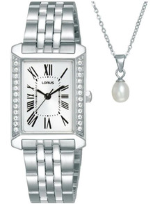 Lorus RG245YX9 Zegarek Damski - naszyjnik w zestawie