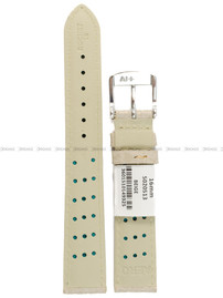 Pasek skórzany do zegarka - Rochet Buffalo 5020513 - 16 mm - Beżowy