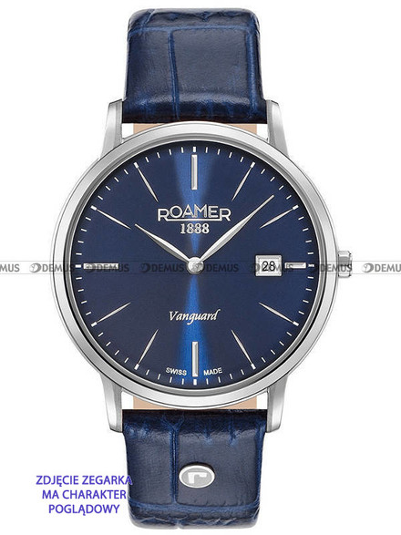 Pasek skórzany do zegarka Roamer - 979809 41 45 09 - 20 mm