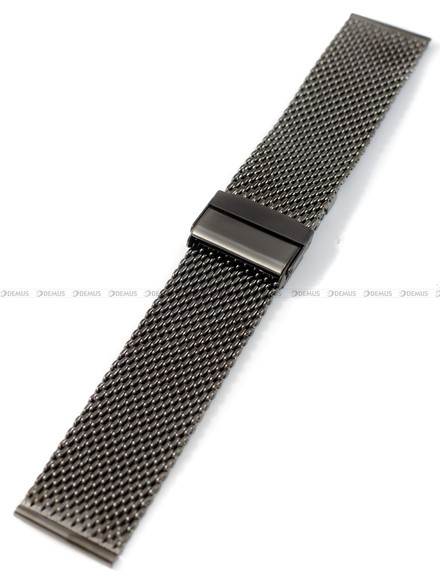 Bransoleta mesh do zegarka - Pacific MS-10-1-24MM - 24 mm - Czarna